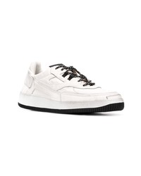 Baskets basses blanches et noires Premiata