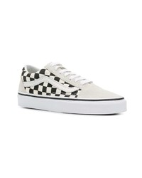 Baskets basses blanches et noires Vans