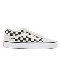 Baskets basses blanches et noires Vans