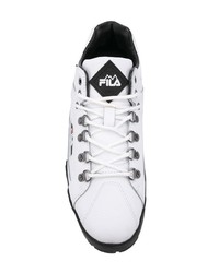 Baskets basses blanches et noires Fila