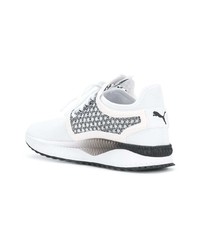 Baskets basses blanches et noires Puma