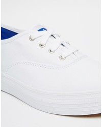 Baskets basses blanches Keds