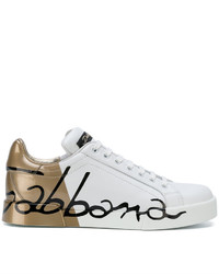 Baskets basses blanches Dolce & Gabbana