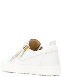 Baskets basses blanches Giuseppe Zanotti Design