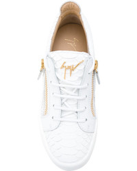 Baskets basses blanches Giuseppe Zanotti Design