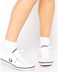 Baskets basses blanches Fred Perry