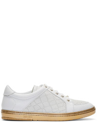 Baskets basses blanches Jimmy Choo
