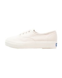Baskets basses blanches Keds
