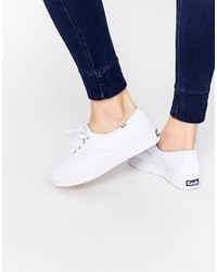 Baskets basses blanches Keds