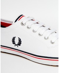 Baskets basses blanches Fred Perry