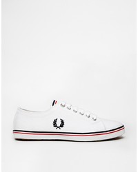 Baskets basses blanches Fred Perry