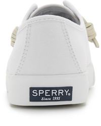 Baskets basses blanches Sperry