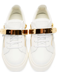 Baskets basses blanches Giuseppe Zanotti