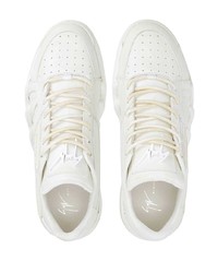 Baskets basses blanches Giuseppe Zanotti