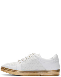 Baskets basses blanches Jimmy Choo