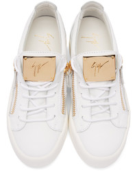 Baskets basses blanches Giuseppe Zanotti