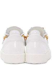 Baskets basses blanches Giuseppe Zanotti