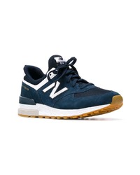 Baskets basses bleu canard New Balance