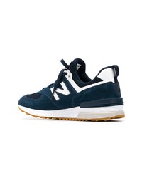 Baskets basses bleu canard New Balance