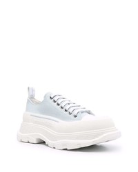 Baskets basses bleu clair Alexander McQueen