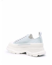 Baskets basses bleu clair Alexander McQueen