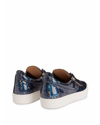 Baskets basses bleu marine Giuseppe Zanotti