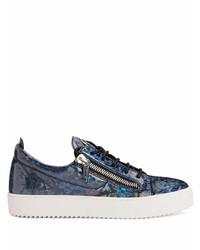 Baskets basses bleu marine Giuseppe Zanotti