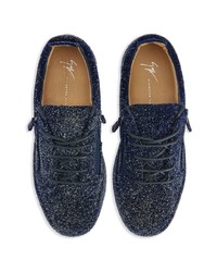 Baskets basses bleu marine Giuseppe Zanotti