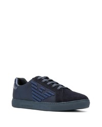 Baskets basses bleu marine Emporio Armani