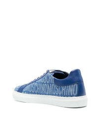 Baskets basses bleues Moschino