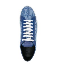 Baskets basses bleues Moschino