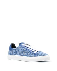 Baskets basses bleues Moschino