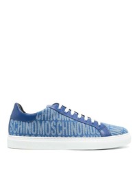 Baskets basses bleues Moschino