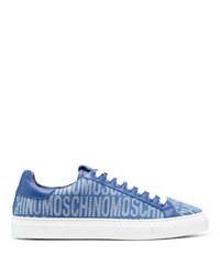 Baskets basses bleues Moschino