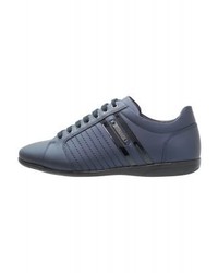 Baskets basses bleues Versace
