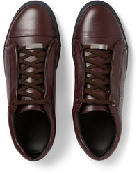 Baskets basses bordeaux Brioni