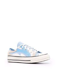 Baskets basses camouflage bleu clair Converse