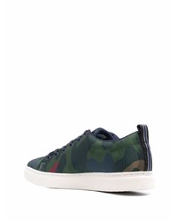 Baskets basses camouflage bleu marine PS Paul Smith