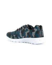 Baskets basses camouflage bleu marine Plein Sport