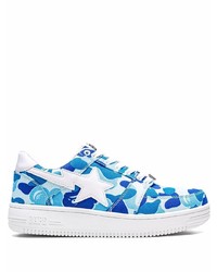 Baskets basses camouflage bleues A Bathing Ape