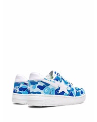 Baskets basses camouflage bleues A Bathing Ape