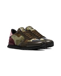 Baskets basses camouflage multicolores Valentino