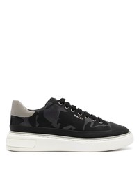 Baskets basses camouflage noires Bally