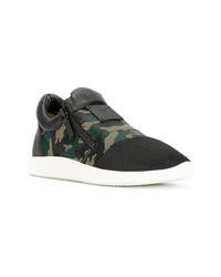 Baskets basses camouflage noires Giuseppe Zanotti Design