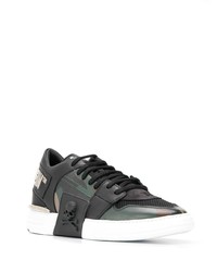 Baskets basses camouflage noires Philipp Plein