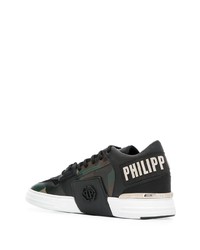 Baskets basses camouflage noires Philipp Plein