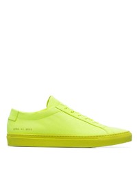 Baskets basses chartreuses Common Projects