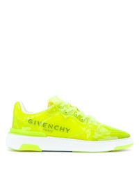 Baskets basses chartreuses Givenchy