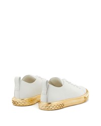 Baskets basses en caoutchouc blanches Giuseppe Zanotti