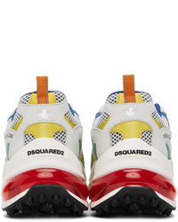 Baskets basses en caoutchouc blanches DSQUARED2